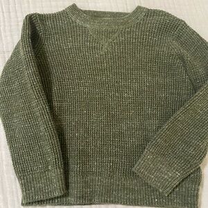 Cozy Olive Green Knit Sweater